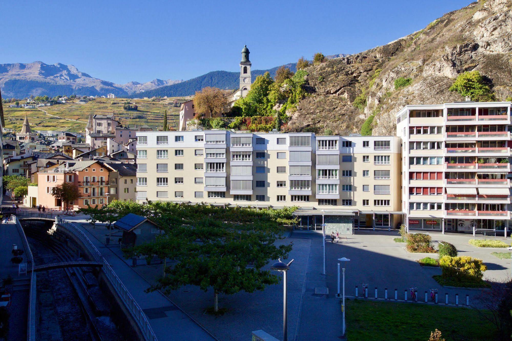 Hotel Du Rhone Sion Exterior foto